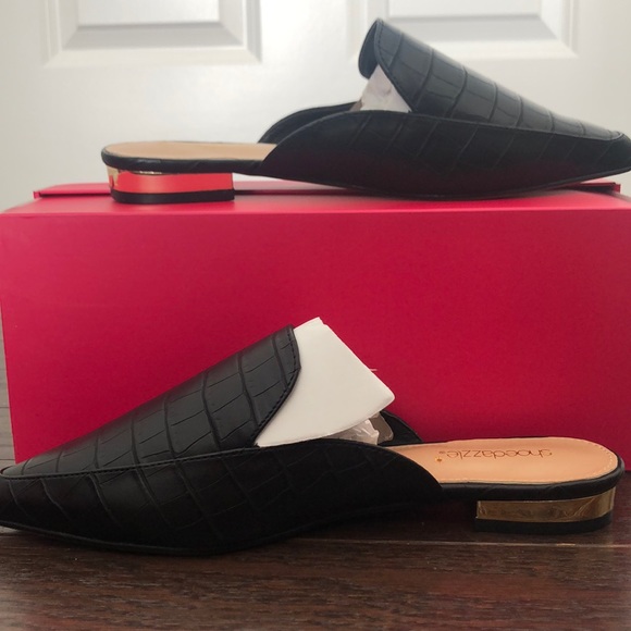 Black croc skin flats - Picture 2 of 3